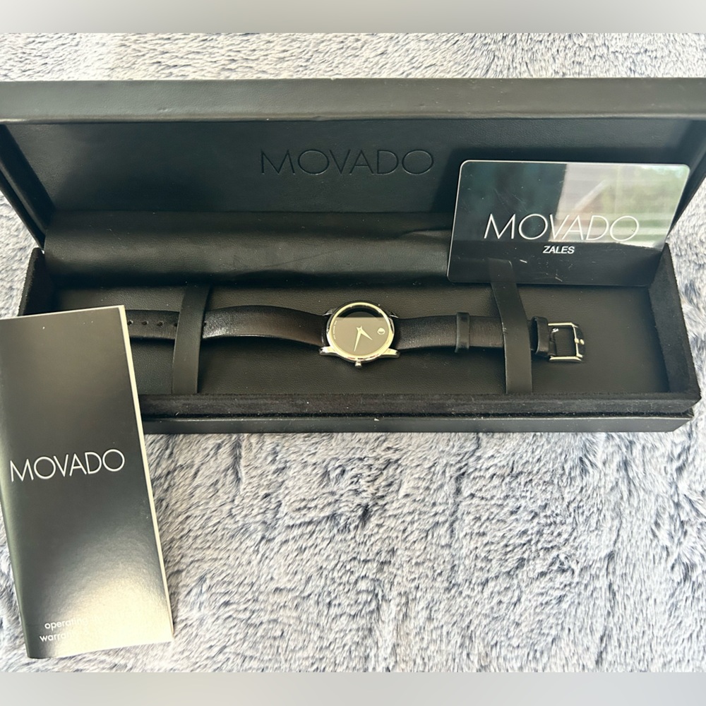 Movado Ladies Museum Classic Black Dial Watch